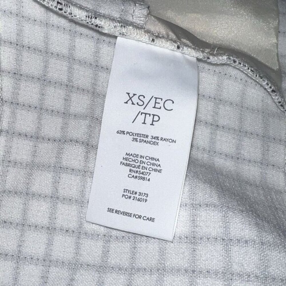 Cabi Womens Jacket Size XS Black White Windowpane Plaid Long Sleeve Blazer‎ - Picture 6 of 7